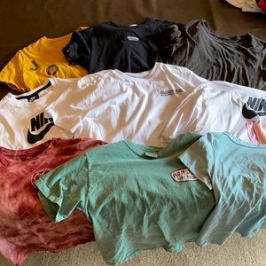 Women’s 9 Shirt Bundle (Nike, Vans, etc.)